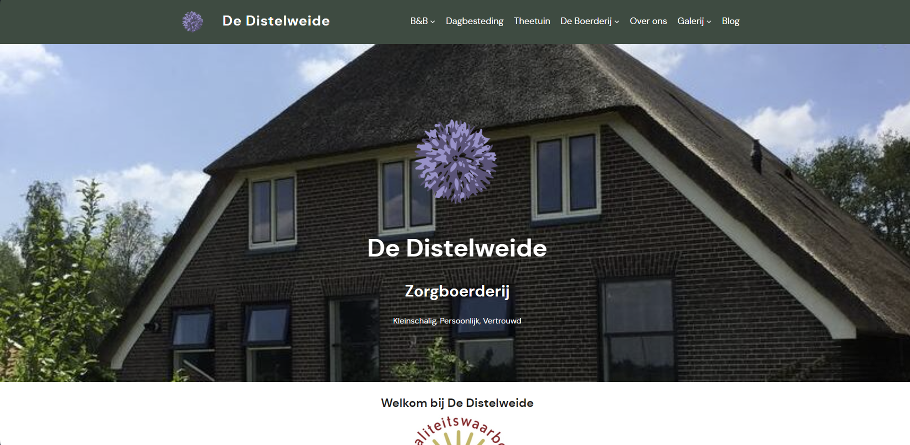 De Distelweide Website